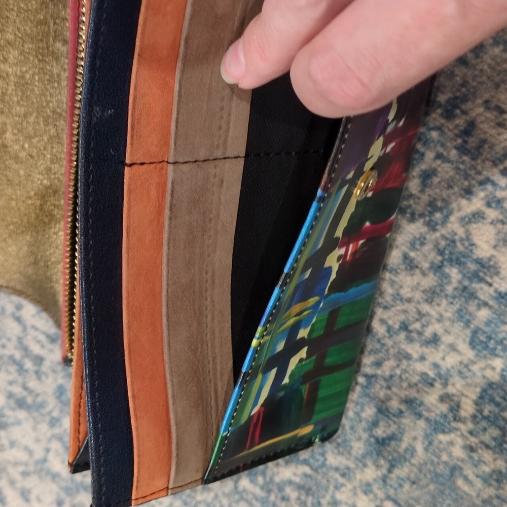 Vivienne Westwood Ernst Haeckel &Honey Tartan Plaid Graffiti Long Leather Wallet - Picture 15 of 16
